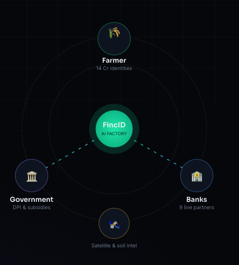 fincluS ecosystem and information architecture visual