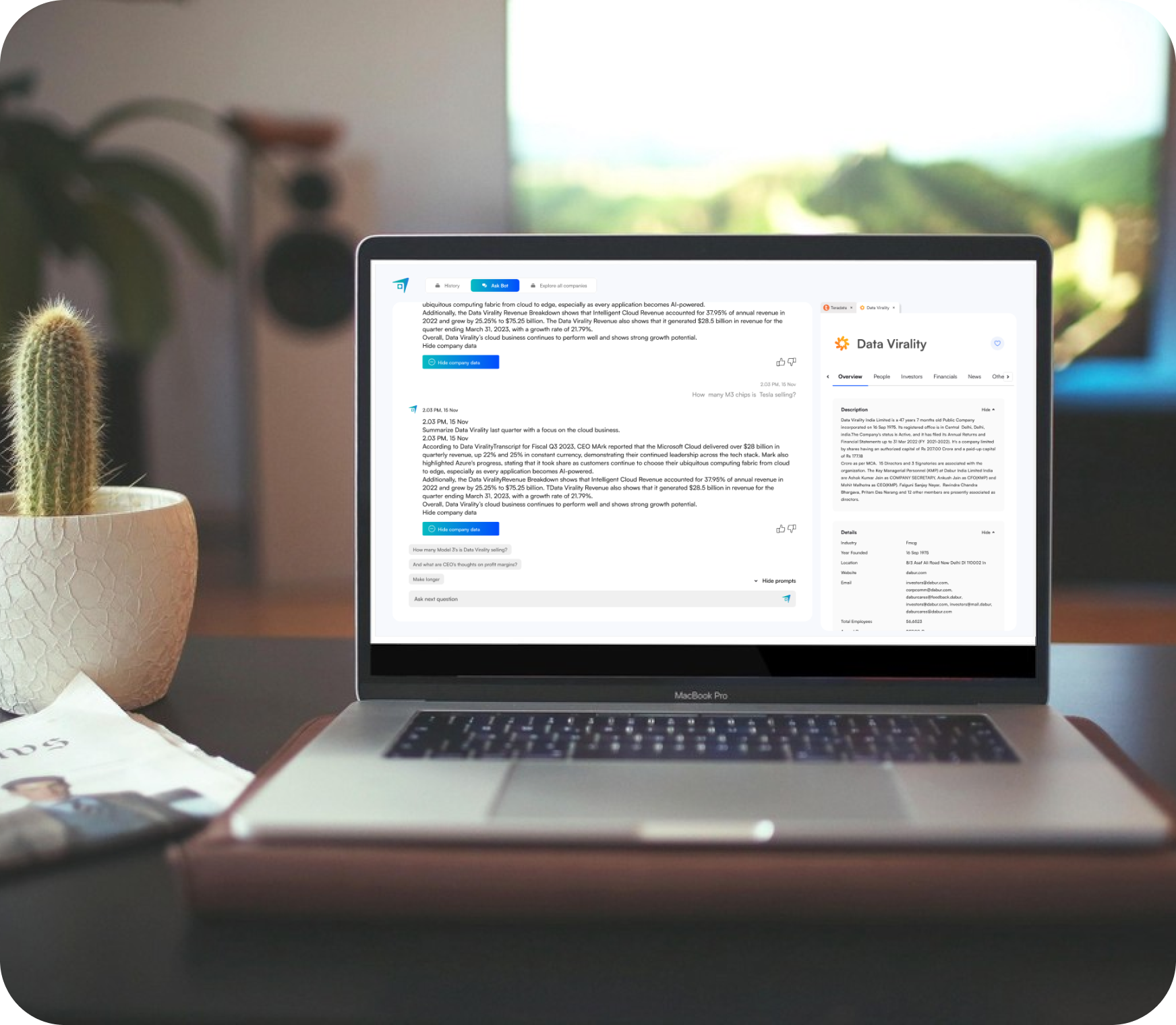 Private Blok enterprise knowledge copilot dashboard